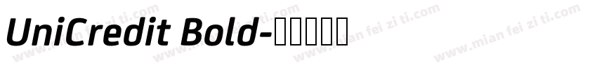 UniCredit Bold字体转换